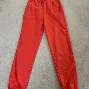 Old Navy Bright Pink Sweatpants with Elastic Waistband